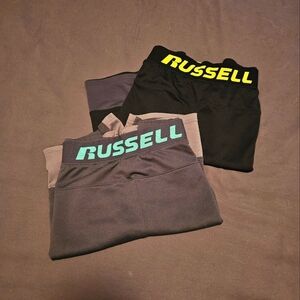 Set Of 2 Men's Russell Basketball Shorts -  Black and Gray